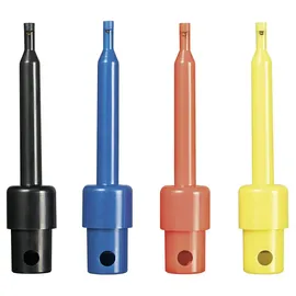 VOLTCRAFT Prüfspitzen-Set Löten CAT I Schwarz, Rot, Blau, Gelb