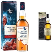 Talisker Caol Ila 12 Jahre | Islay Single Malt Scotch Whisky | mit Geschenkverpackung | aromatischer Single Malt | handgefertigt | 43% vol | 700ml Einzelflasche | & Talisker Storm | 45.8% vol