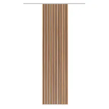 HOME WOHNIDEEN Schiebegardine PANILO, Seidenoptik, Blickdicht, 245x60 cm, Paneele, Farbe:braun, Größe:245 x 60 cm, Anzahl:1x