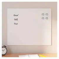 VidaXL Magnettafel Wandmontage Weiß 60x50 cm Hartglas