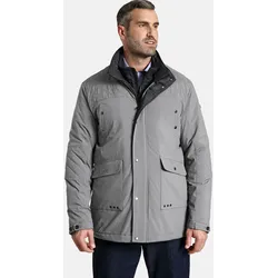 Langjacke CHARLES COLBY "Jacke SIR ATKINS", Herren, Gr. 62, grau (dunkelgrau), Obermaterial: 100% Polyester PES., modisch, comfort fit, Jacken