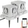 Royal Gardineer 4-fach-WLAN-Garten-Steckd., App, Sprachbef., 16 A, 3.680 W, IP44 4er-