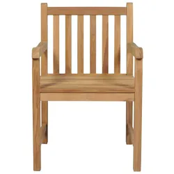 vidaXL Gartenstühle 8 Stk. Massivholz Teak