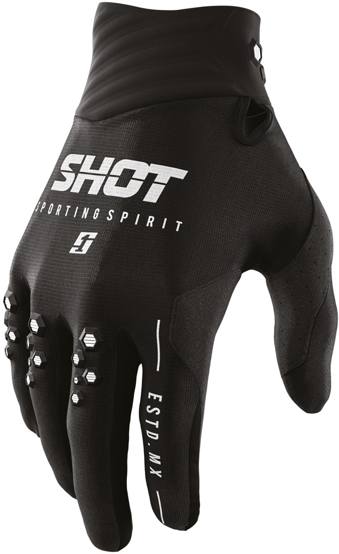 Shot Contact Spirit Motorcross handschoenen, zwart, 4XL