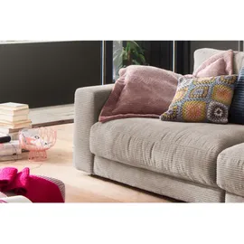 KAWOLA 3-Sitzer Madeline Cord taupe