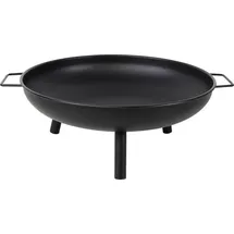 LINDER EXCLUSIV Feuerschale, Feuerkorb, Feuerstelle Garten Ø 58 cm mit Griffen