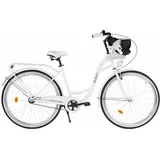 Damenfahrrad Davi Lila 28", 1 Gang, 155-180 cm, Weiß/Schwarz schwarz|weiß 18"