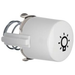Berker Tasterknopf mit Aufdruck Symbol Licht für Drucktaster/Lichtsignal E10 (polarweiß)