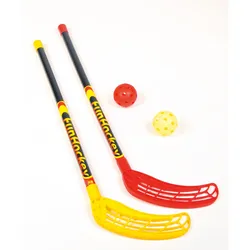 Bandito FunHockey (Floorball) Schläger-Set,rot / gelb,