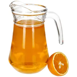 Valentin Glaskrug 1,15L Milch-Kanne mit Henkel Wein-Karaffe Limo Saft Kakao