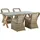 Beliani Gartenmöbel Set 5-tlg. Beige