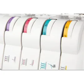 Gritzner - Kayser GRITZNER 788 Overlock Neue Version 2025 mit Fadenabschneider + LED Beleuchtung Black&White Edition mit Fadenschere und Overlockgarn