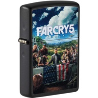 Zippo 49244 – Sturmfeuerzeug, Far Cry ® 5, Color Image, Black Matte, nachfüllbar, in hochwertiger Geschenkbox