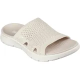 SKECHERS Damen Go Walk Flex Elation Schiebe-Sandalen, Natürlich, 38 EU