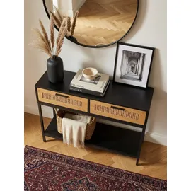 KADIMA DESIGN Konsolentisch 100x30x75 cm schwarz