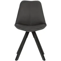 Wohnling 2er-Set Esszimmerstühle Kunststoff schwarz, 52 cm