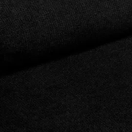 masseno Eckcouch Polyester U-Form mit Schlaffunktion 3-Sitzer Schwarz