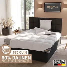 SPESSARTTRAUM Daunendecke Bronze normal, Daunen 10% Federn 155x200 cm
