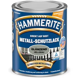 Hammerite Metall-Schutzlack 750 ml hellgrau glänzend