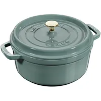 Staub Cocotte rund 24 cm eukalyptus