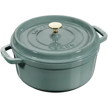 Staub Cocotte rund 24 cm eukalyptus