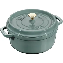 Staub Cocotte rund 24 cm eukalyptus