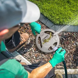 Relaxdays Rasensprenger 450 m2 grau 10035717