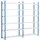 Proregal Fachbodenregal MAXIMUS HxBxT 240 x 125 x 50 cm 6 Ebenen offener Fachboden Fachlast 152 kg Lichtblau/Lichtgrau