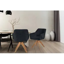 Kayoom Polsterstuhl »Stuhl Dian 225, TOPSELLER! bequem, formschönes Design«, 1 St., stabil & robust, hochwertige Verarbeitung, bequem Kayoom Anthrazit