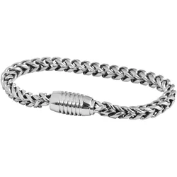 Edelstahlarmband ADELIA ́S "Herren Armband aus Edelstahl 22,5 cm", silber, Armbänder, Herren, 22,5, Edelstahl