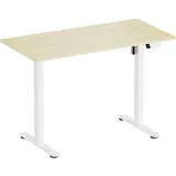 SpeaKa Professional Sitz-/Steh-Schreibtisch elektrisch höhenverstellbar Höhen-Bereich: 720 bis 1200mm (B x T) 1200mm x 600mm Weiß