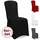 DETEX Stuhlhusse Schwarz 6er Set