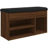 vidaXL Schuhbank 82 x 45,5 x 32 cm braun Eichen-Optik