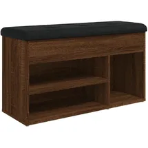 vidaXL Schuhbank 82 x 45,5 x 32 cm braun Eichen-Optik