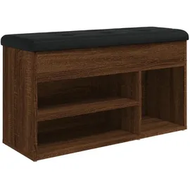 vidaXL Schuhbank 82 x 45,5 x 32 cm braun Eichen-Optik