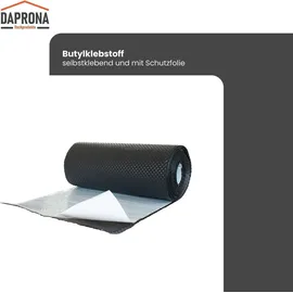 DAPRONA Wandanschlussband 3D 5m x 29cm selbstklebend Anthrazit