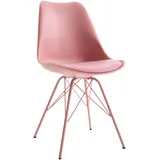 Riess Ambiente Retro Stuhl Scandinavia MEISTERSTÜCK rosa Esszimmerstuhl Küchenstuhl Bürostuhl