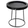 Rolf Benz Beistelltisch 940-102 Leder Schwarz 45 cm