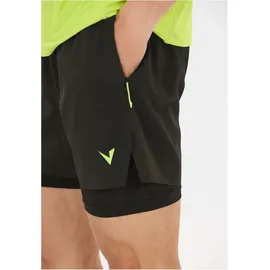 Virtus Ado 2in1 Ripstop Shorts Herren schwarz - schwarz