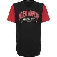 Under Armour, Herren, Shirt, Athletic Department Colorblock T-Shirt Herren, Rot, Schwarz, (L)