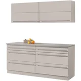 WIHO KÜCHEN Küchenzeile Chicago 180 cm weiß