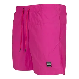 URBAN CLASSICS Badeshorts Urban Classics Herren Block Swim Shorts Neonpink XL