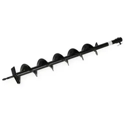EBERTH 100 mm Bohrschnecke aus Stahl, Ersatz-Bohrschnecke GW2-BS100 für EBERTH Erdbohrer und kompatible Geräte