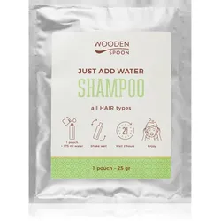 WoodenSpoon Just add water! Naturshampoo für glänzendes und geschmeidiges Haar 25 g