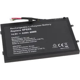 AccuCell Akku passend für Dell Alienware M11x, M14X, Li-Polymer, 14,8V, 4190mAh, 62Wh, built-in, ohne Werkzeug
