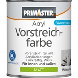Primaster Acryl Vorstreichfarbe 750 ml weiß matt