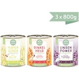 naftie veganes Hundenassfutter Testpaket 3x800 g Dose