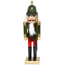 Dekohelden24 Wunderschöner Nussknacker Soldat (40 cm, Grün)