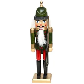 Dekohelden24 Wunderschöner Nussknacker Soldat (40 cm, Grün)