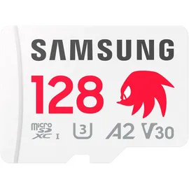 Samsung Sonic Edition - Knuckles\ microSDXC-Karte Retail 128 GB A2 Application Performance Class
